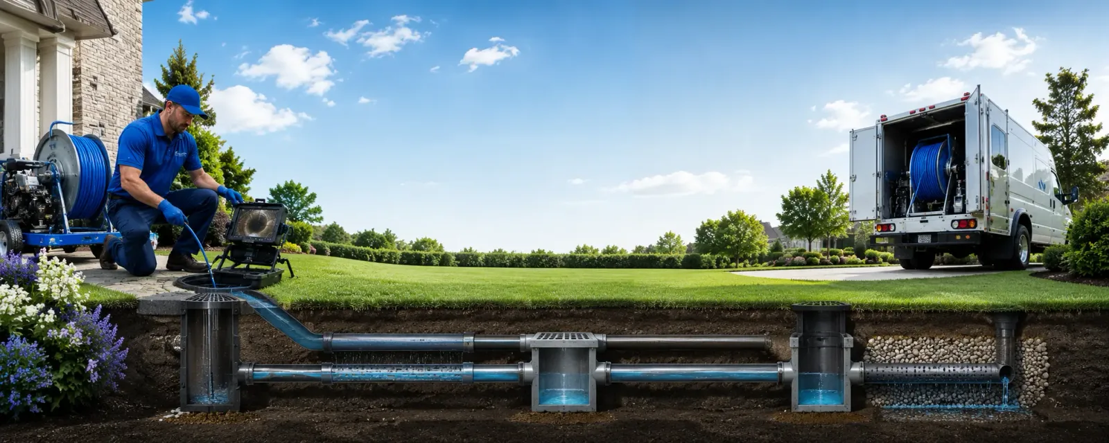 Outdoor drain cleaning information for Levasy, MO